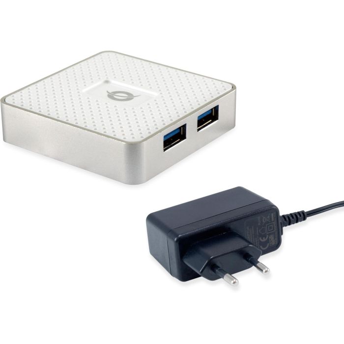 Conceptronic Hubbies03 W 4 Hub USB 3.0 de 4 Puertos con Adaptador de Corriente Incluido 0 Conceptronic Hubbies03 W 4 Hub USB 3.0 de 4 Puertos con Adaptador de Corriente Incluido 0