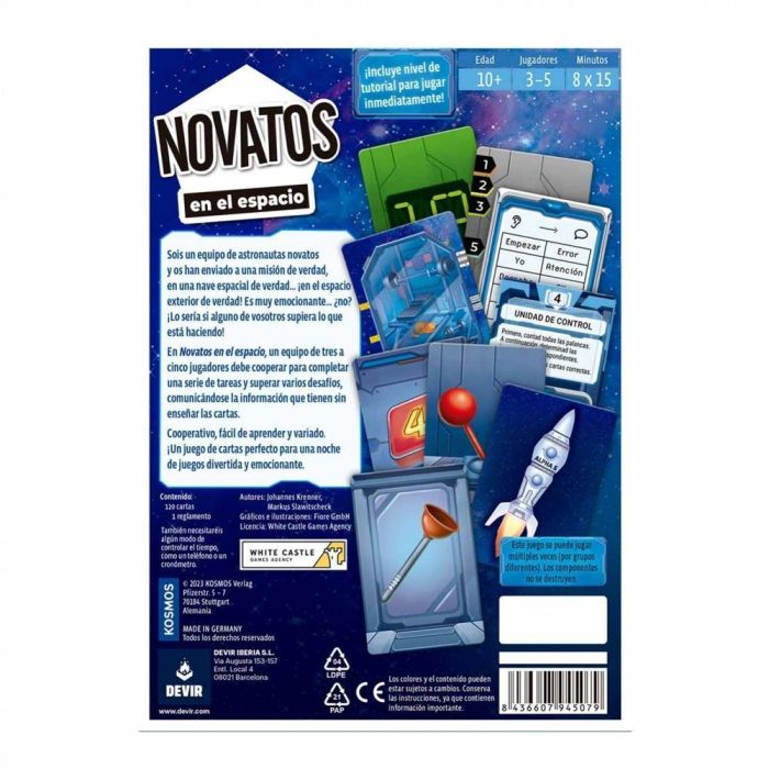 Devir Juego de Mesa Novatos en el Espacio - Juego Cooperativo para 3-5 Jugadores, Edad 10+ 3