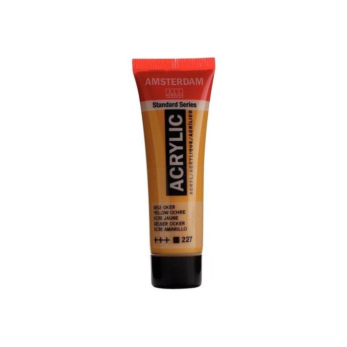 Pintura Acrilica Amsterdam 20 Ml (Tubo) Amarillo Ocre 3 unidades