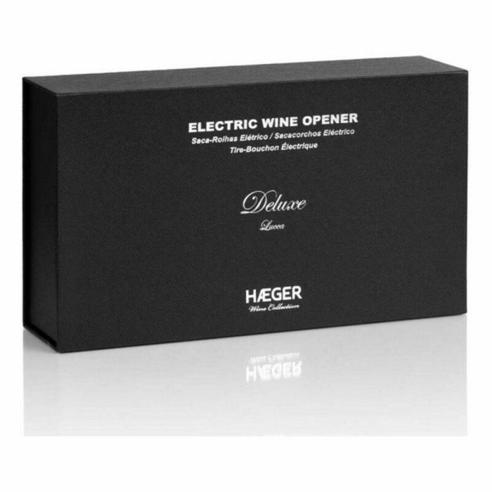 Sacacorchos Eléctrico Haeger WO-0SC.005A 2W Acero Inoxidable 2 Sacacorchos Eléctrico Haeger WO-0SC.005A 2W Acero Inoxidable 2
