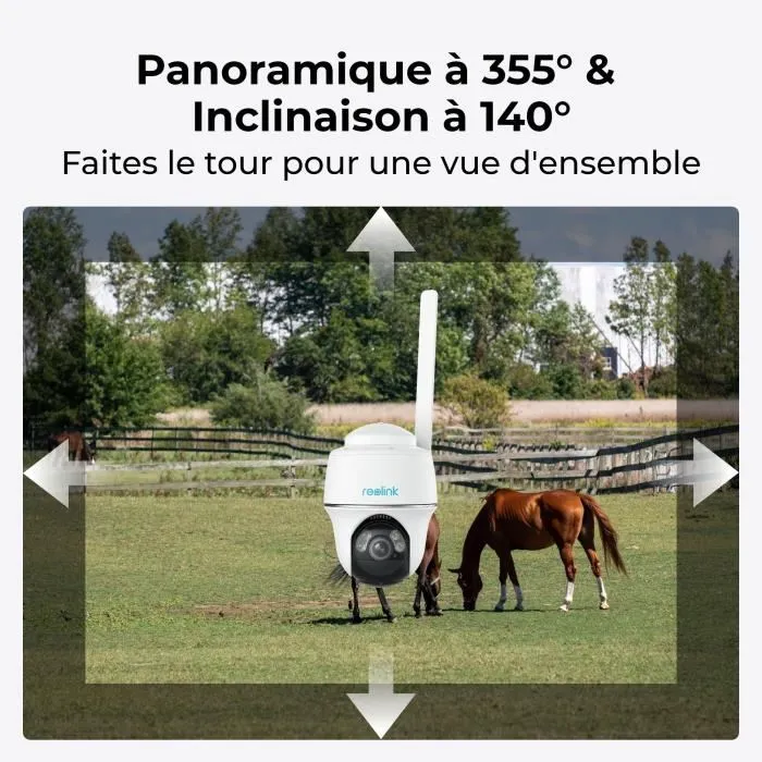 Reolink REO6976930221362 Cámara exterior con panel solar - Color blanco 2