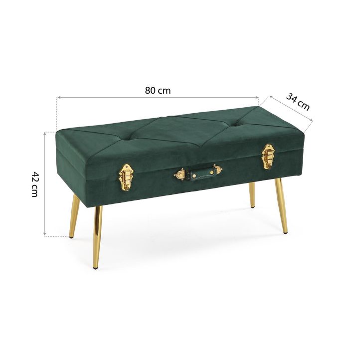 Pie De Cama Petto Verde Versa 42X80CM 7 Pie De Cama Petto Verde Versa 42X80CM 7