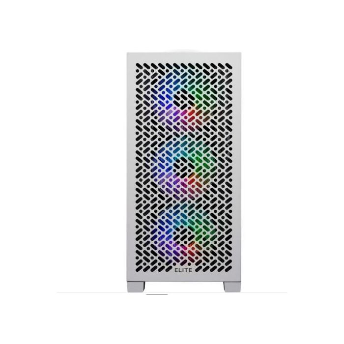 Cooler Master E302-WGNN-S00 Caja PC Elite 302 Blanca Mini Tower con 3 Ventiladores ARGB, USB-C, ATX, Ventana Lateral 2