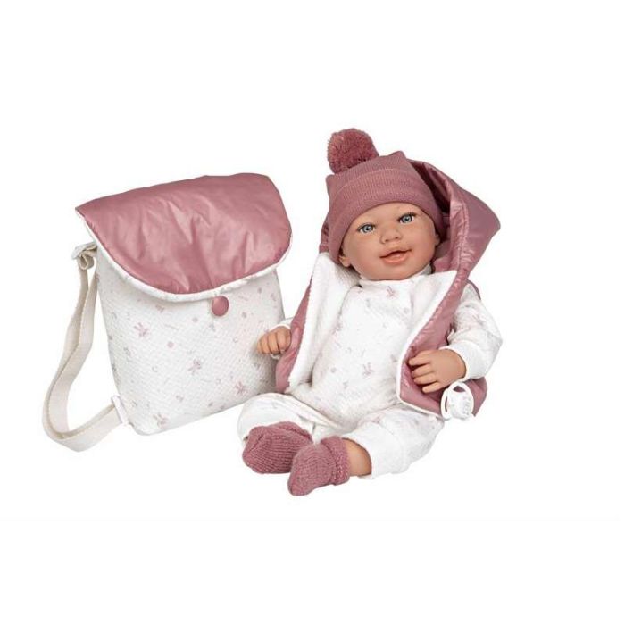 Muñeca elegance 45 cm adi rosa c/mochila (muñeco de peso) 21
