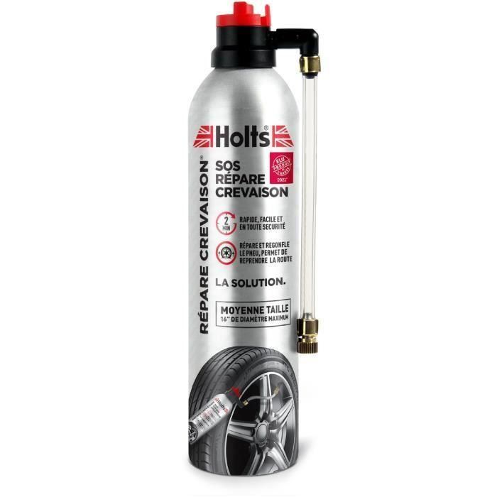 Holts Reparación de neumáticos pinchazos para Autos urbanos, Compactos, Caravanas, Quads 400 ml - Neumáticos 14-15'', 155-195mm Holts Reparación de neumáticos pinchazos para Autos urbanos, Compactos, Caravanas, Quads 400 ml - Neumáticos 14-15'', 155-195mm