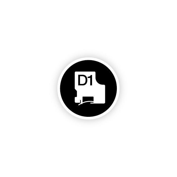 Dymo 45021 Cinta de Transferencia Térmica D1, Etiquetas Estándar Blanco Sobre Negro, 12 mm x 7M, Poliéster Autoadhesiva 4 Dymo 45021 Cinta de Transferencia Térmica D1, Etiquetas Estándar Blanco Sobre Negro, 12 mm x 7M, Poliéster Autoadhesiva 4