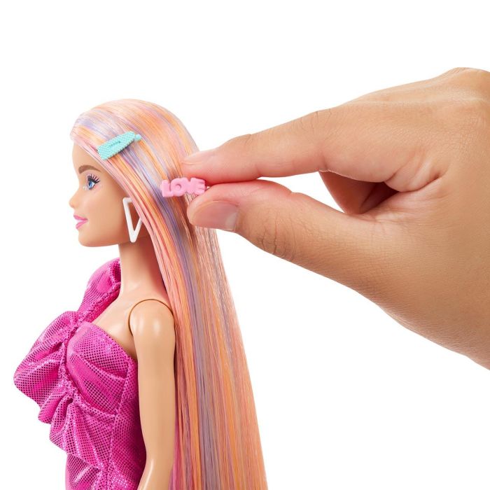 Barbie Jdc85 Muñeca Totally Hair Pelo Rubio Extra Largo 21cm con Accesorios y Ropa Adicional - Mattel +3 años 3