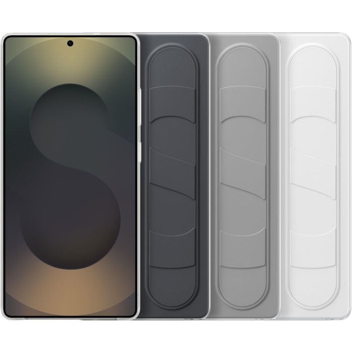 Samsung EF-GS938CBEGWW Funda Standing Grip para Galaxy S25 Ultra, Silicona Negra con Soporte, Resistente a Golpes y Rayones 5