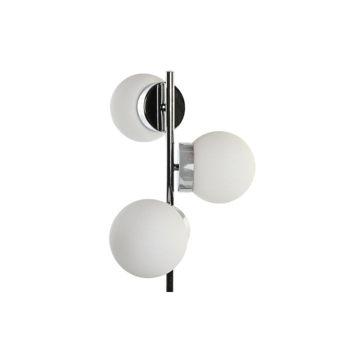 DKD Home Decor Lámpara Sobremesa Moderno Plateado Blanco 26 x 59 x 26 cm 2