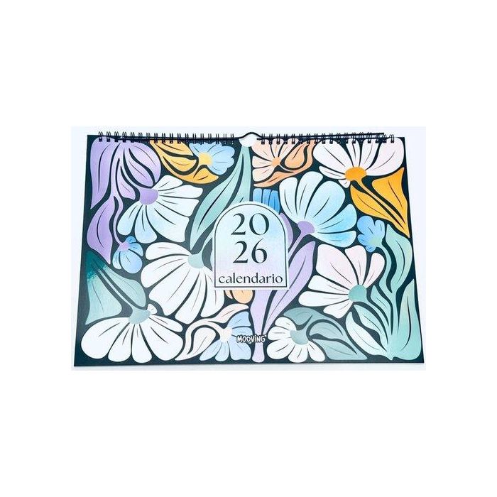 Calendario (2026) Mooving Pared Floral Mensual 325X250