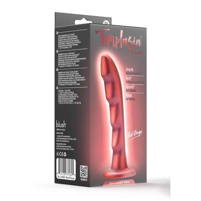 Dildo Blush Temptasia Rojo Ø 3,2 cm 3