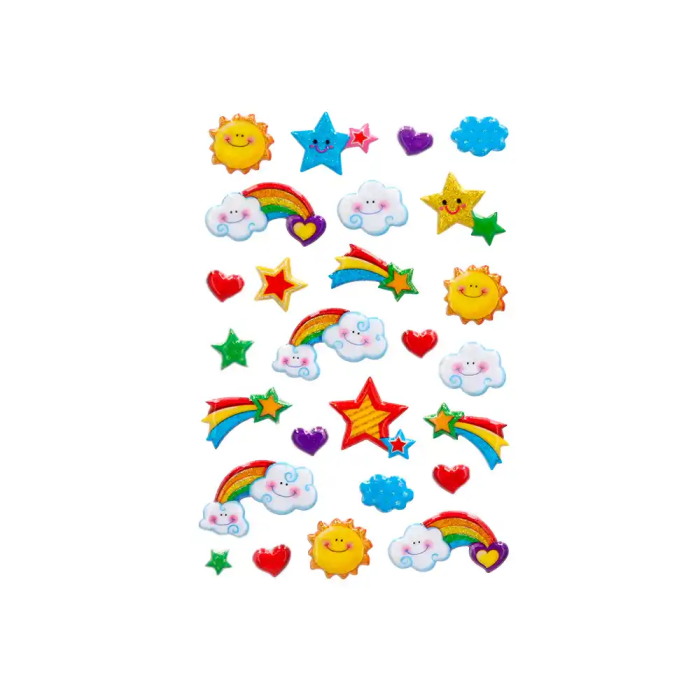 Imaginovo Pegatinas Arcoiris Magic Dreams con Relieve 190x105 mm 3