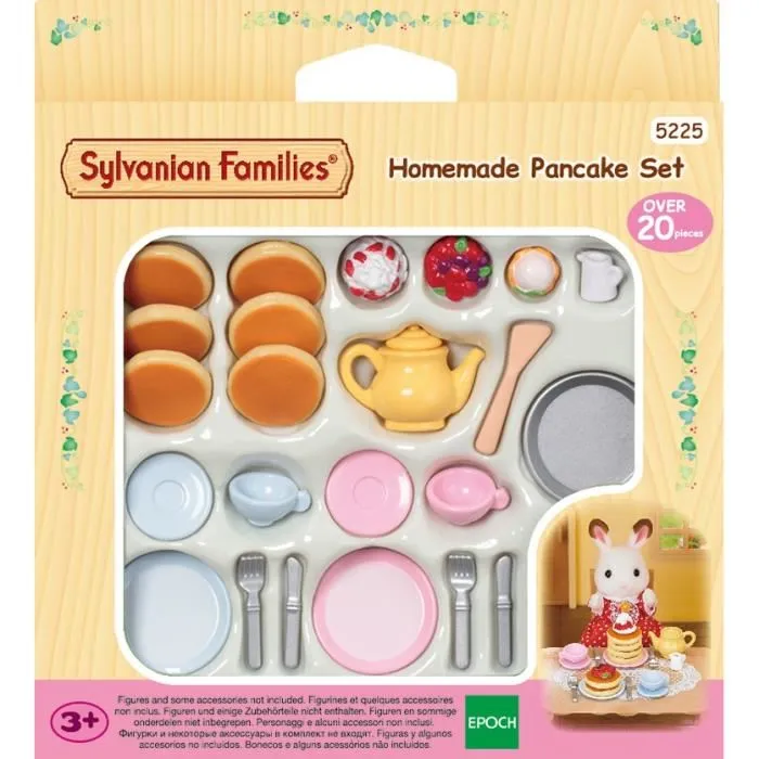 Sylvanian Families 5225 Set de Bocadillos para Panqueques con Sartén, Teteras y Accesorios 2