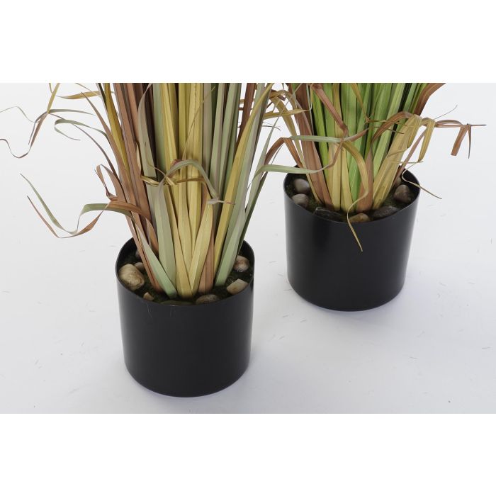 DKD Home Decor Planta Artificial Espadaña Decorativa 120 cm de Alto - Colores Burdeos, Mostaza y Verde - Fabricada en PE y PVC - Pack de 2 Unidades 2