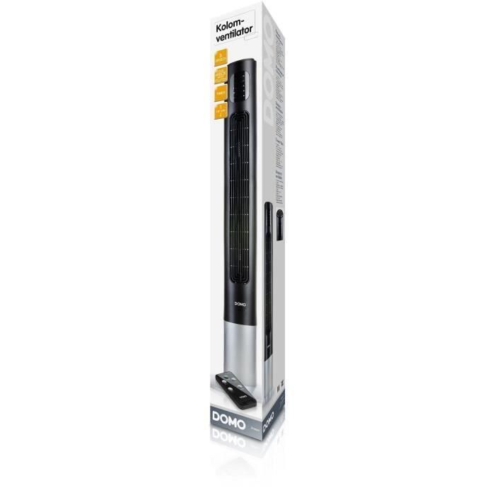 Ventilador de torre - DOMO - DO8123 - 45 W - 3 Velocidades - Altura 117cm - Oscilación - Mando a distancia incluido 3 Ventilador de torre - DOMO - DO8123 - 45 W - 3 Velocidades - Altura 117cm - Oscilación - Mando a distancia incluido 3