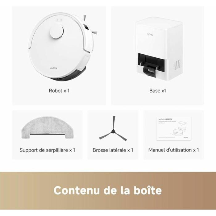 Mova DRE1731314571685 Robot Aspirador E20 Plus con Vaciado Automático 90 Días, 5000 Pa 18 Mova DRE1731314571685 Robot Aspirador E20 Plus con Vaciado Automático 90 Días, 5000 Pa 18