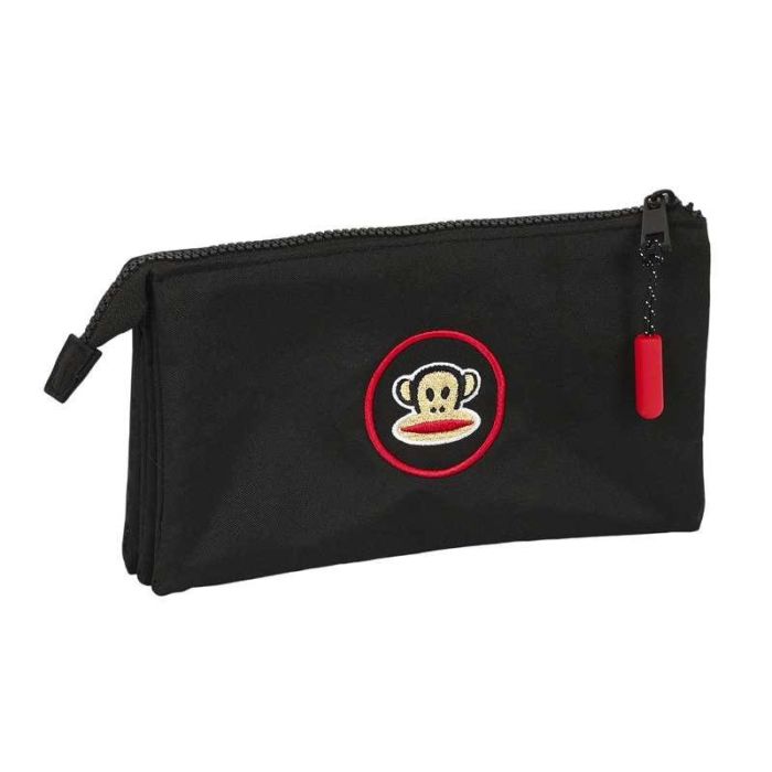 Portatodo Triple Paul Frank Campers Negro (22 x 12 x 3 cm)