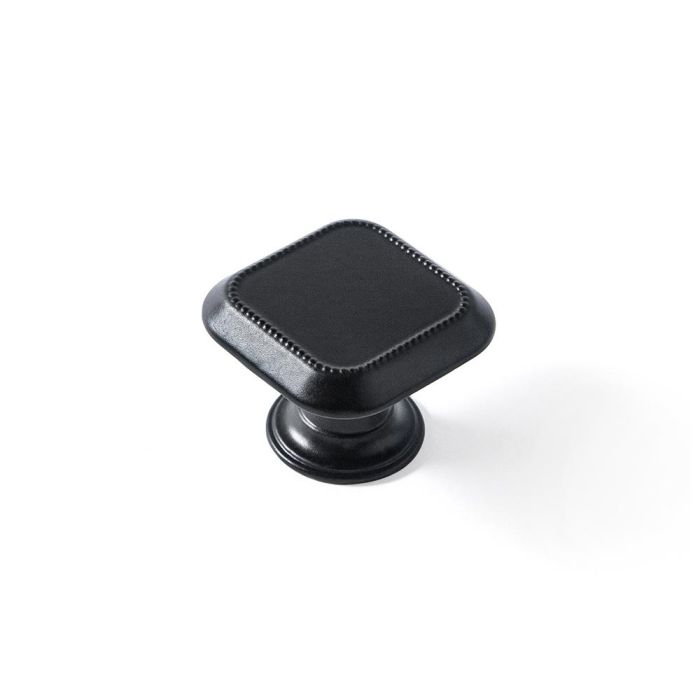 Rei Pomos Metálicos para Mueble 4 unid. Mod. 3120 30x30mm Negro Mate - Estilo Clásico Vintage, Metal Zamak, Ideal Restauración y DIY Rei Pomos Metálicos para Mueble 4 unid. Mod. 3120 30x30mm Negro Mate - Estilo Clásico Vintage, Metal Zamak, Ideal Restauración y DIY