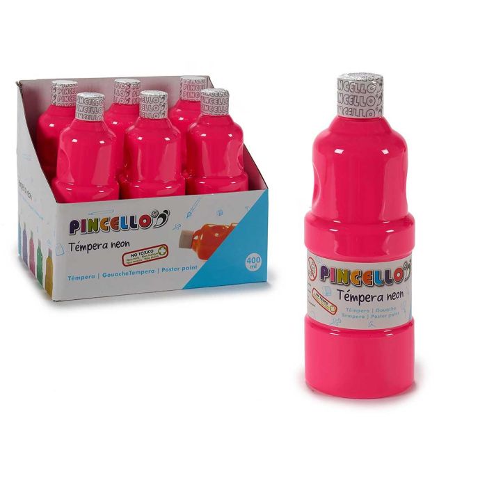 Tempera 400Ml Neon Rosa Pincello 6X18CM (24 Unidades) Tempera 400Ml Neon Rosa Pincello 6X18CM (24 Unidades)