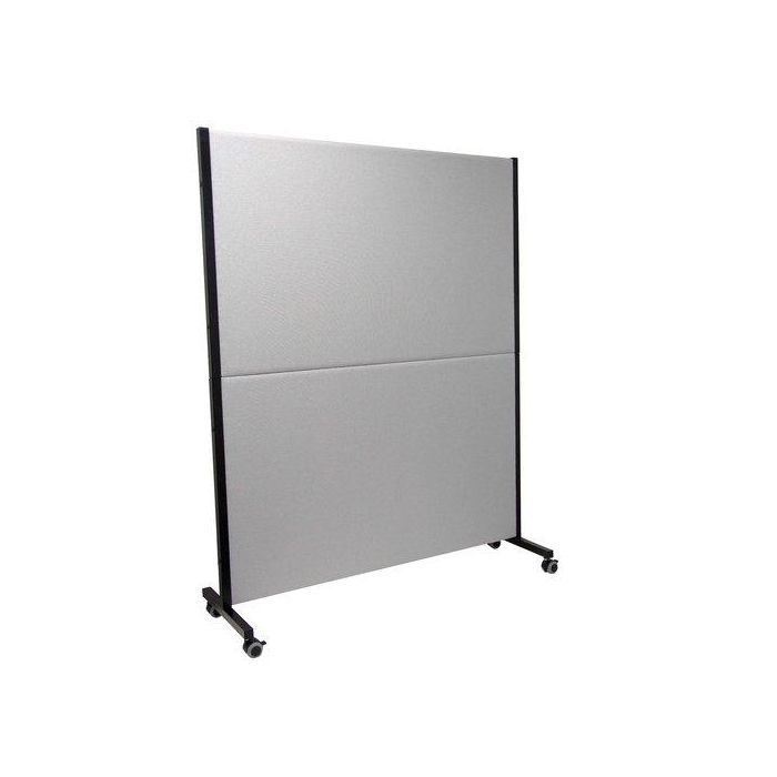 Biombo Piqueras Y Crespo Valdeganga Desmontable Tapizado Ruedas Con Freno Bali Gris