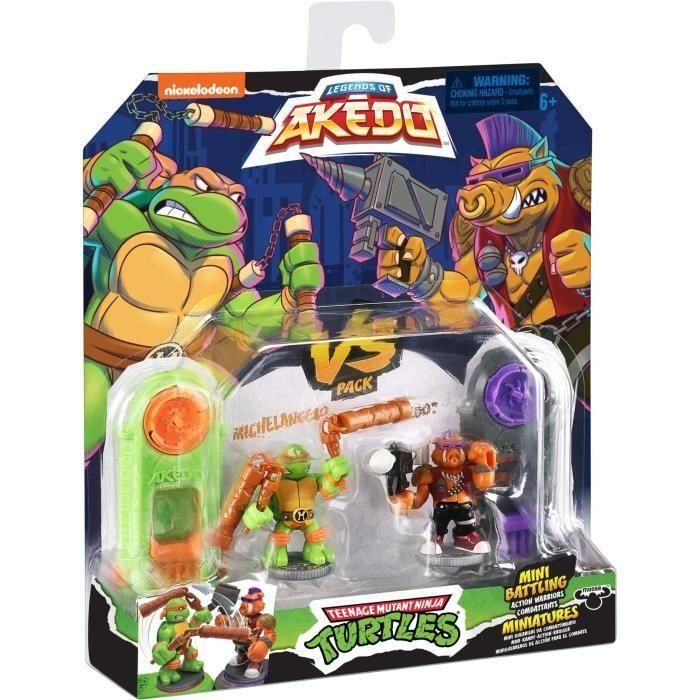 Figuras Miguel Ángel vs Bebop - Akedo - Moose Toys 4 Figuras Miguel Ángel vs Bebop - Akedo - Moose Toys 4