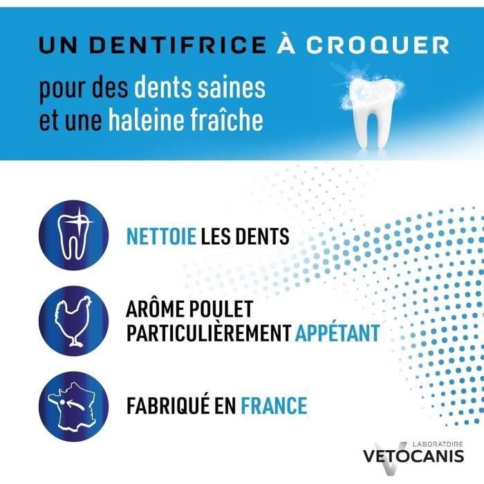 Vetocanis Plak Fighter Pasta de dientes masticable para gatos, 30 tabletas, Sabor a pollo, Salud dental, combate placa y caries 3 Vetocanis Plak Fighter Pasta de dientes masticable para gatos, 30 tabletas, Sabor a pollo, Salud dental, combate placa y caries 3