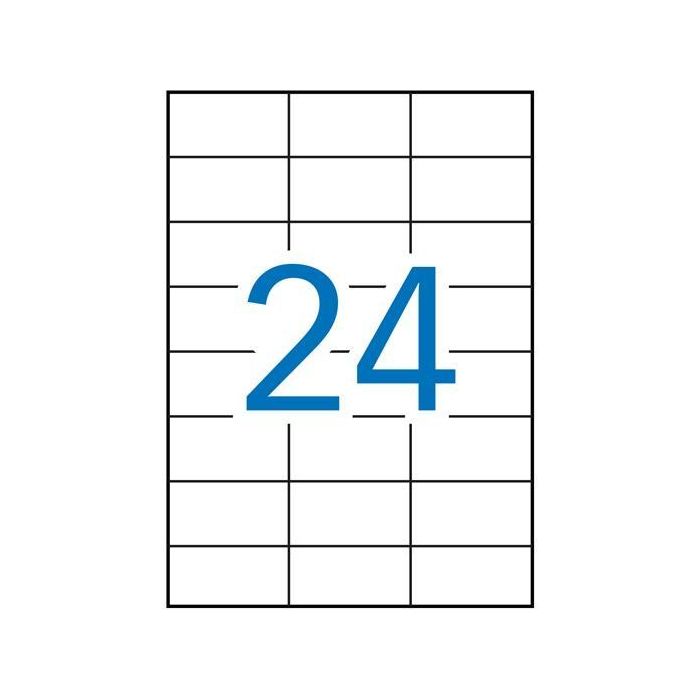 Apli Etiquetas Adhesivas 70x37 mm Cantos Rectos Adhesivo Permanente Blanco Pack 100 Hojas