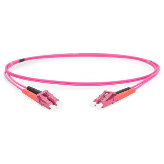 Digitus LWL Patchkabel LC -> LC 1.00m Multimode Duplex OM4 Fibra Óptica Multimodo Violeta 2mm LSZH 1