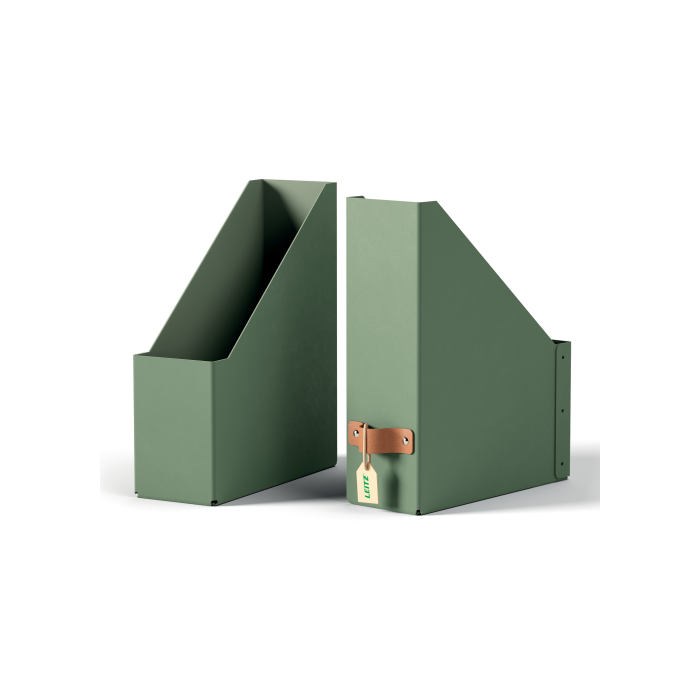 Leitz Revisteros de Cartón A4 Color Verde PACK 2 Referencia 24710050