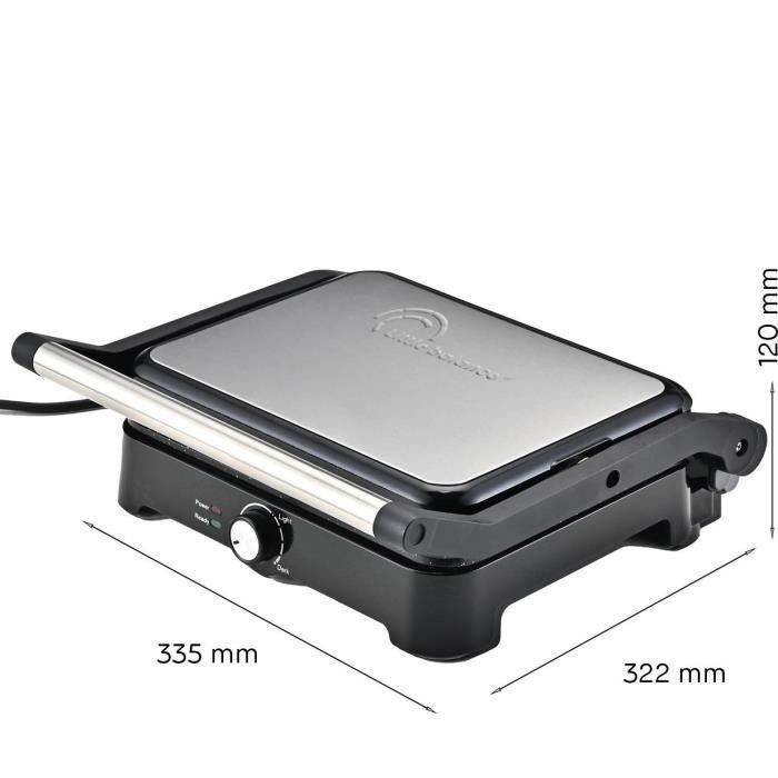 Parrilla para carne - LITTLE BALANCE - 8744 - Speed grill - 2000 W - 2 posiciones - Negro 2 Parrilla para carne - LITTLE BALANCE - 8744 - Speed grill - 2000 W - 2 posiciones - Negro 2