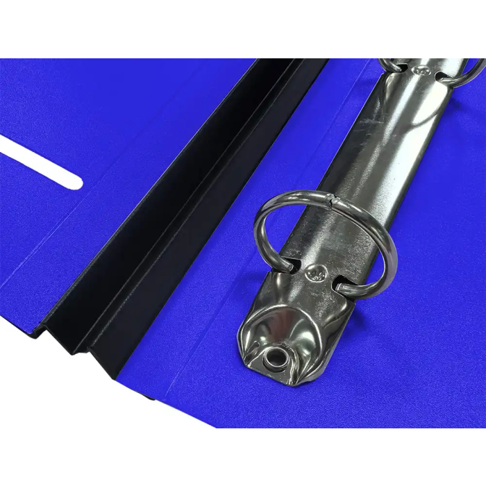 Liderpapel Carpeta 4 Anillas Redondas 25 mm Polipropileno DIN A4 Ultra Compacta Lomo Extensible 4 cm Azul 6