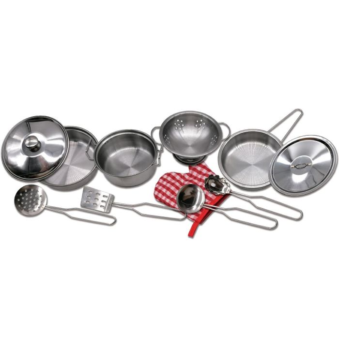 Tachan Mochila con Menaje de Cocina en Acero Inoxidable 11 Piezas para Niños +3 Años 4