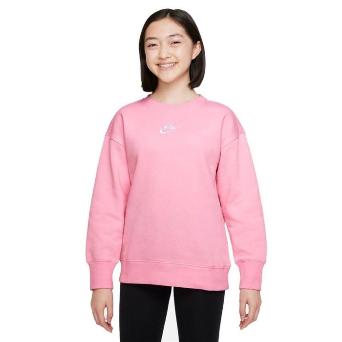 Sudadera sin Capucha Niña Nike Sportswear Club Fleece Rosa 0 Sudadera sin Capucha Niña Nike Sportswear Club Fleece Rosa 0
