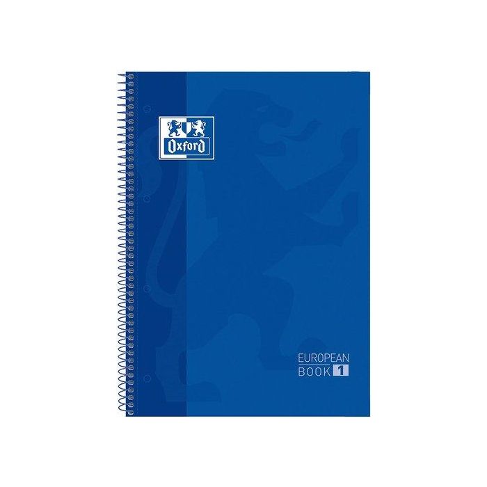 Bloc Oxford School Eu.Book 1 Micro.Tapa Extra A4+ 80H Horizontal 90G Azul Oscuro (Set de 10)