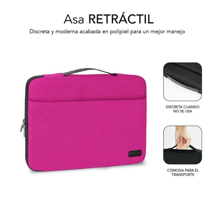 SUBBLIM SUB-LS-0TS0101 maletines para portátil 39,6 cm (15.6") Rosa 2