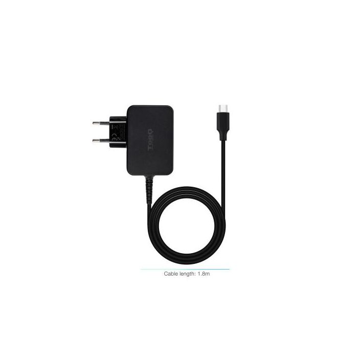 TOOQ Cargador portatil gan USB-C pd 45W, negro