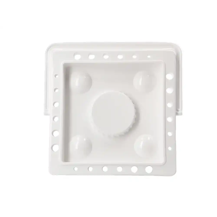 Liderpapel Cubo Limpiador de Pinceles de Plástico con Asa Transportable 13x13x9 cm Utiles Manualidades 3