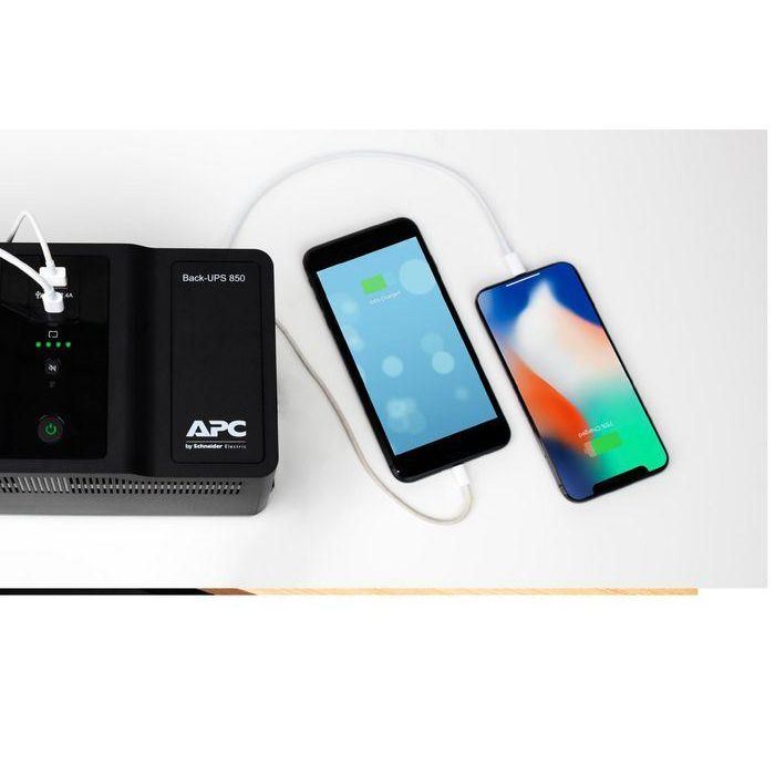 APC BE850G2-GR sistema de alimentación ininterrumpida (UPS) En espera (Fuera de línea) o Standby (Offline) 0,85 kVA 520 W 8 salidas AC 15 APC BE850G2-GR sistema de alimentación ininterrumpida (UPS) En espera (Fuera de línea) o Standby (Offline) 0,85 kVA 520 W 8 salidas AC 15