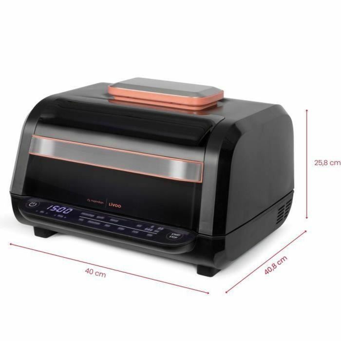 Livoo Freidora y Grill sin Aceite DOC305 - 6 L - 1500-1700 W - 2 en 1 - 8 Programas - 4 Niveles de Calentamiento 7