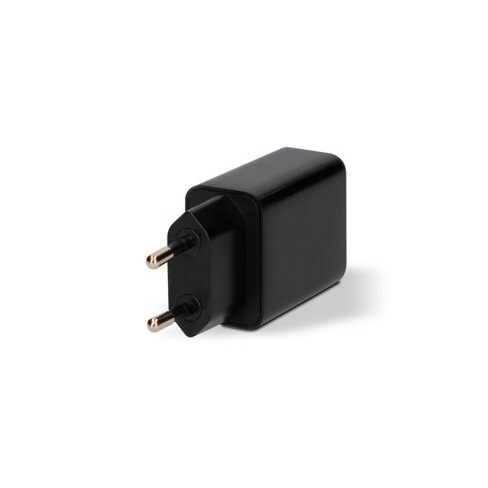 Cargador de Pared + Cable USB A a USB C KSIX USB Negro 3 Cargador de Pared + Cable USB A a USB C KSIX USB Negro 3