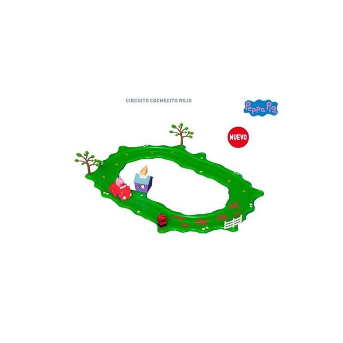 Peppa Pig Circuito con Cochecito Rojo - Juguete Infantil 3+ años 37x26x6 cm 1