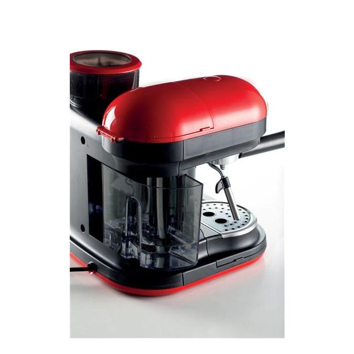 Ariete Cafetera Espresso Moderna con Molinillo Roja 1318/00 10 Ariete Cafetera Espresso Moderna con Molinillo Roja 1318/00 10