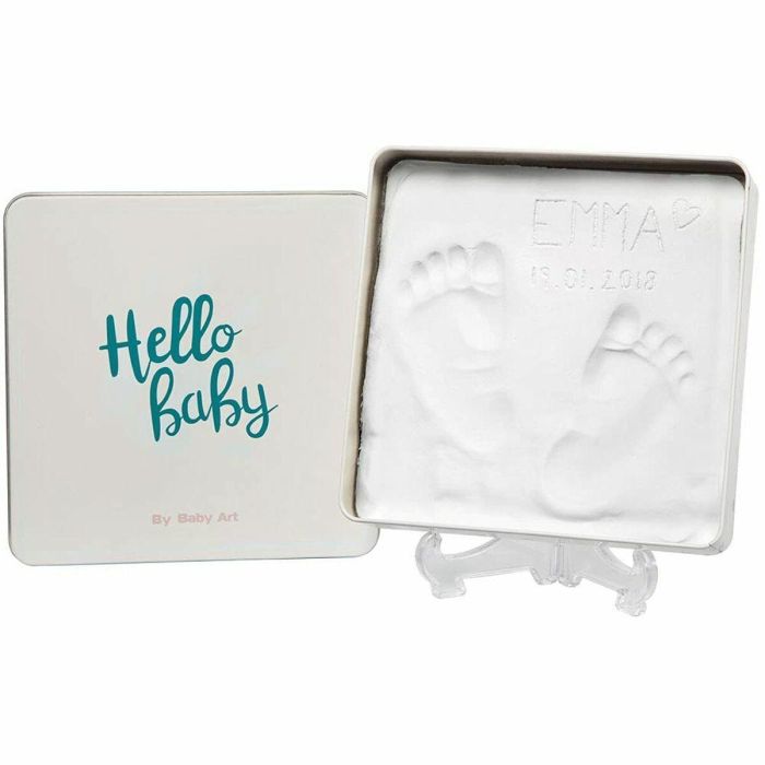 Baby Art Magic Box Kit Huellas y Manos de Bebé Cuadrado en Caja Metálica - Pasta Dermatológicamente Testada Sin Horno Regalo Nacimiento Bautismo 7 Baby Art Magic Box Kit Huellas y Manos de Bebé Cuadrado en Caja Metálica - Pasta Dermatológicamente Testada Sin Horno Regalo Nacimiento Bautismo 7