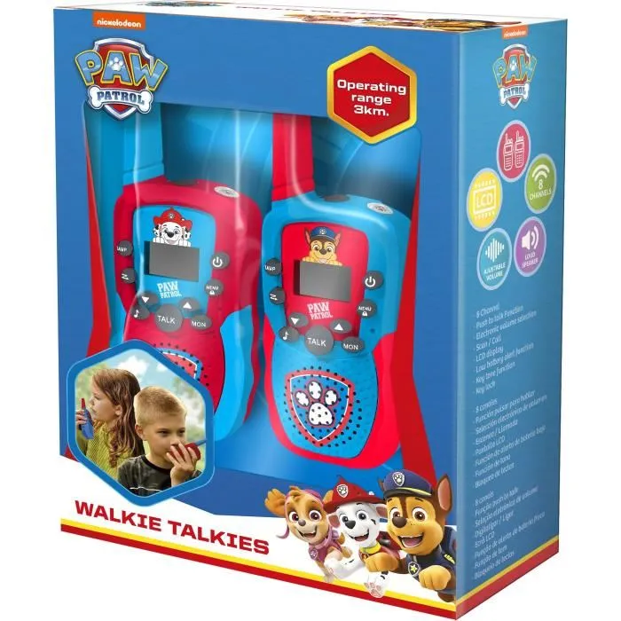Kids Licensing Walkie-talkie Patrulla Canina licencia para niños PW19915 1 Kids Licensing Walkie-talkie Patrulla Canina licencia para niños PW19915 1