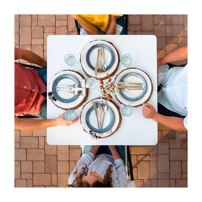 Lifetime Mesa Cuadrada Plegable por la Mitad Blanca 80273 86x86x74cm 7 Lifetime Mesa Cuadrada Plegable por la Mitad Blanca 80273 86x86x74cm 7