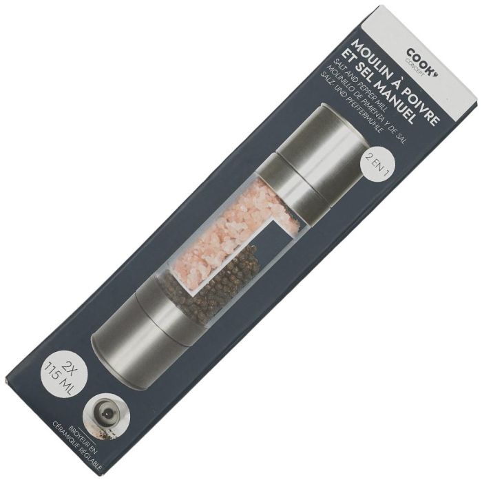 Cook Concept Molinillo Sal y Pimienta 2 en 1 Doble Compartimento 1