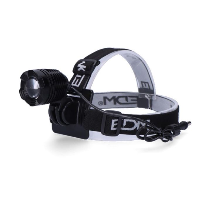 Edm Foco LED Recargable para Bicicleta, 180lm/50lm/Flash, Ajustable, IP54, Incluye Cargador y Baterías Edm Foco LED Recargable para Bicicleta, 180lm/50lm/Flash, Ajustable, IP54, Incluye Cargador y Baterías