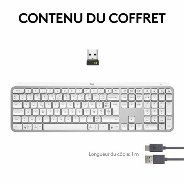 Logitech LOG1686905232505 Teclado Inalámbrico MX Keys S Bluetooth Retroiluminado Teclas Silenciosas Gris Claro Logitech LOG1686905232505 Teclado Inalámbrico MX Keys S Bluetooth Retroiluminado Teclas Silenciosas Gris Claro