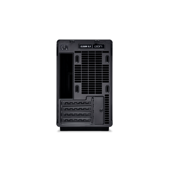 Lian Li G99.A3X-WD.00 Caja PC Dan A3X MFF Mini-ITX Micro-ATX Acero Madera Negra Soportes GPU 415mm 2
