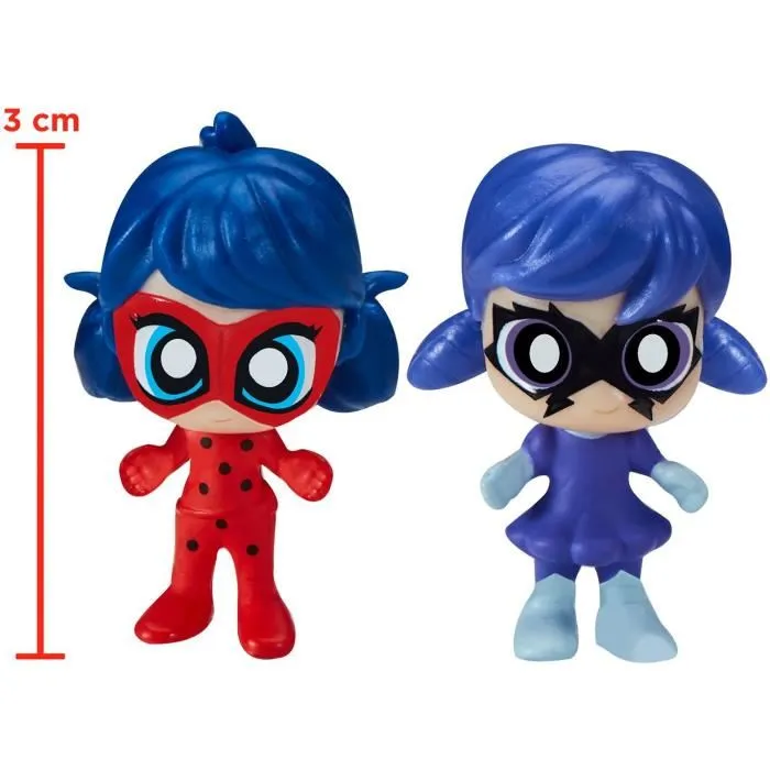 Bandai P50553 Miraculous Ladybug Parque de atracciones Chibi Mini Universe con figuras de Marinette y Climatika 2